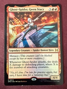 Magic MTG Marvel's Spider-Man Ghost-Spider Gwen Stacy Foil M0014 SPM - Picture 1 of 2