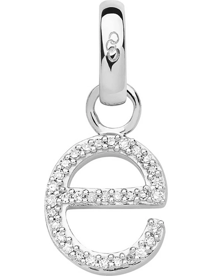 LINKS OF LONDON Alphabet Letter E Diamond Charm Sterling Silver RRP140 NEW - Image 1 of 1