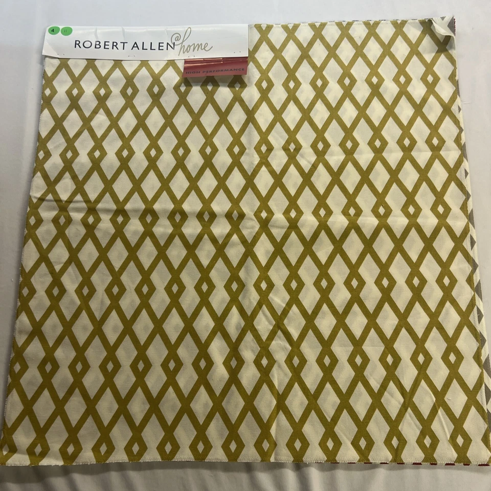 Robert Allen Home 5 Piece Different Color Diamond Print High performance squares - Image 1 of 4