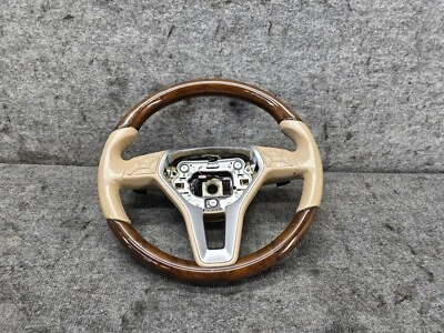 Wood Steering Wheel Shift Pedal Assembly Mercedes W218 E400 Cls63 Cls550 oem - Image 1 of 4