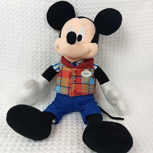 Disney Parks Mickey Mouse Plüsch Darsteller Reiseleiter Arbeiteruniform 14 Zoll - Bild 1 von 4