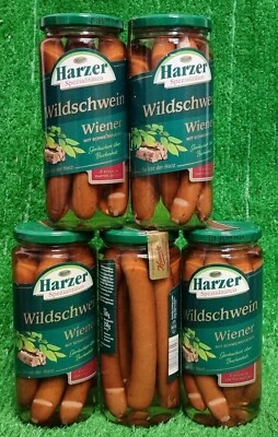 (23,92€/kg) 5x Keunecke HARZER Wildschwein Wiener Würstchen 6 Stück Versand 0€ - Bild 1 von 4