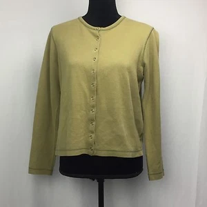 Cárdigan para mujer Lauren Ralph Lauren suéter con botones verde oliva talla mediana - Imagen 1 de 7