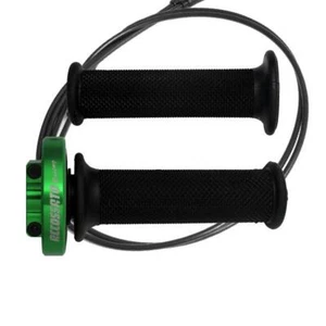Accossato green quick throttle control grips black Yamaha YZF R1 2015-2019 - Picture 1 of 7