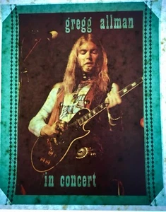 Gregg Allman 80s Memorabilia Vintage retro tshirt transfer print,NOS - Foto 1 di 2