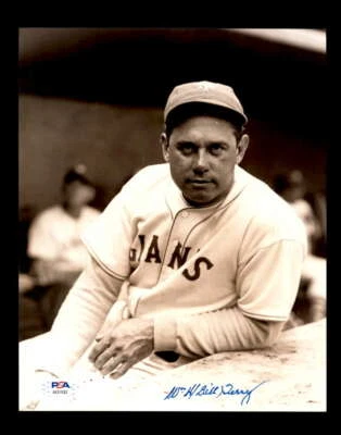 Bill Terry PSA DNA Coa Hand Signed 8x10 Photo Autograph - Image 1 of 3