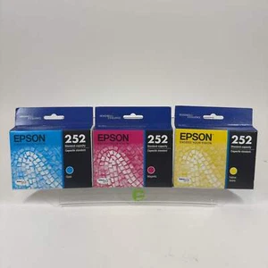 Lot of 5 New Epson 252 Multi-Color Toner Cartridges READ - Picture 1 of 6