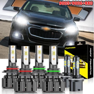 For Chevy Malibu 1997-2003 6X 6000K LED Headlight + Fog Light Bulbs Hi/Lo Beam - Picture 1 of 23