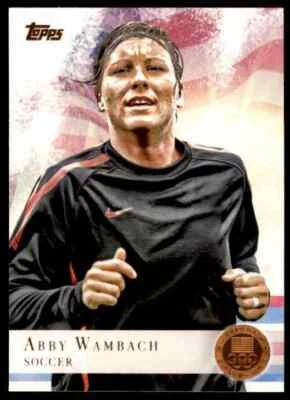 2012 TOPPS OLYMPIC TEAM BRONZE ABBY WAMBACH SOCCER #93 PARALLEL - Image 1 of 2