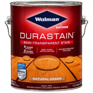 Wolman 288082 DuraStain One Coat Semi-Transparent Exterior Wood Stain Neutral ga - Picture 1 of 1