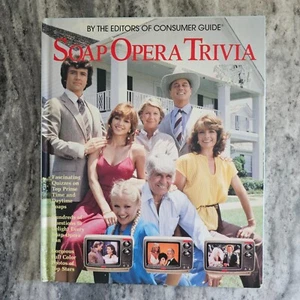 SOAP OPERA TRIVIA Book 1st Ed 1985 HC Dallas Knots Landing Falcon Crest Dynasty - Bild 1 von 20