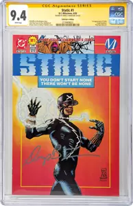 Static #1 Sammleredition DC/Meilenstein CGC SS 9.4 signiert Denys Cowan - Bild 1 von 2