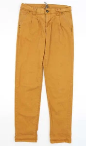 Denim Co Womens Brown Cotton Blend Chino Trousers Size 10 L30 in - Picture 1 of 12