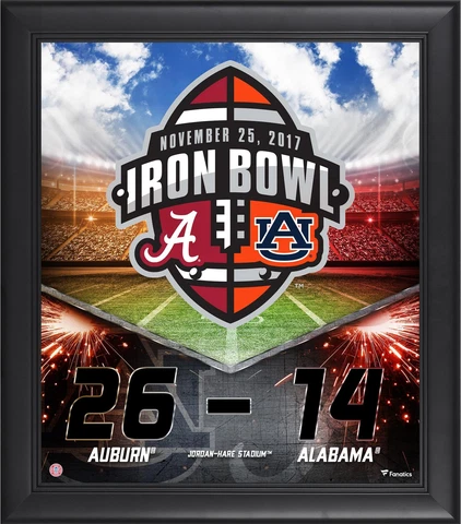 Auburn Tigers Framed 15" x 17" 2017 Iron Bowl Champions Collage Cover