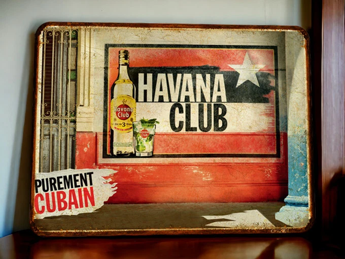 Havana Club Metal Plaque - Image 1 of 1