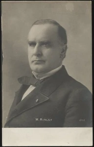 PRT. Echt Foto unbenutzte Postkarte Präsident William McKinley undatiert - Bild 1 von 2
