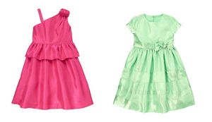 NWT Gymboree SPECIAL OCCASION Peppermint Pink Duppioni Bow Dress 4 5 6 7 8 10 12 - Picture 1 of 4