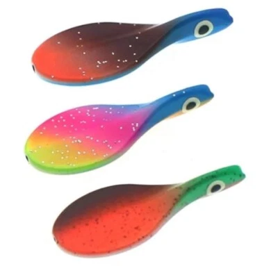 MARKENLOS Inline UV Trout Spoon Raubfisch Blinker Durchlaufköder Kunstköder 40mm 4,8 Gr.