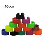 100x Multi-Colour for Pigeon Foot Bands Clip on Leg Rings for Chicks Bantam Finc