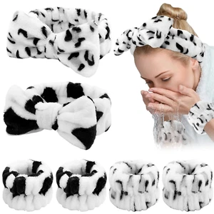 6PCS Spa Headband and Wristband Set, Face Wash Headband Makeup Skincare Headband - Picture 1 of 12