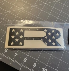 PRAM Grille Emblem Overlay Decal Sticker  AMERICAN FLAG for 2019-2023 NEW  - Picture 1 of 5