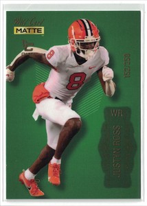 2022 Wild Card Matte Green Chase Justyn Ross #152/250 Chiefs Clemson