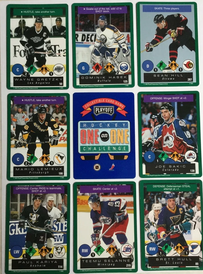 1995-96 Playoff NHL ONE on ONE Collectible Card Game - Pick From List  (1 - 330) - Image 1 of 1