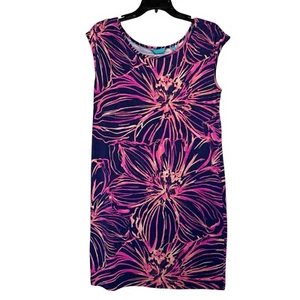 Tori Richard Women’s Sz S Sleeveless Sophie Floral Print Shift Dress - Picture 1 of 7