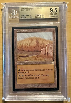 MTG ~ Magic The Gathering ~ Dust Bowl ~ BGS 9.5 GEM MINT ~ Mercadian Masques - Image 1 of 2