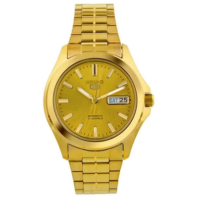 Seiko 5 All Gold-plated Stainless Steel Men's Watch SNKK98 - Image 1 of 3