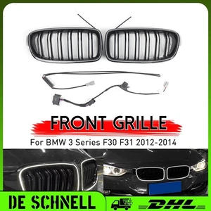 Kühlergrill Frontgrill Nieren Mit LED-Licht Für BMW 3er F30 F31 12-14 - Bild 1 von 7