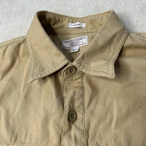 Wallace & Barnes J.CREW Button Down Work Shirt Mens Large Ripstop Classic VTG - Picture 1 of 7