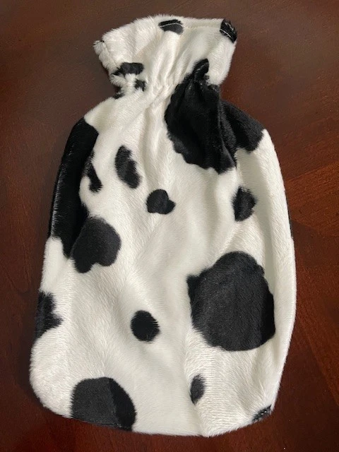 Cover For 2 Litter Hot Water Bottle - Cow Print - New - Image 1 of 1