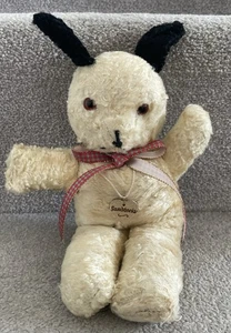 Small Vintage Old Artificial Silk Plush Dog Teddy Bear Soft Toy ‘Sandbanks’ - Picture 1 of 7