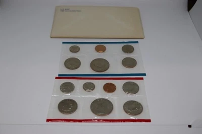 1980 Uncirculated Coin Set U.S Mint Original Envelope - Image 1 of 4