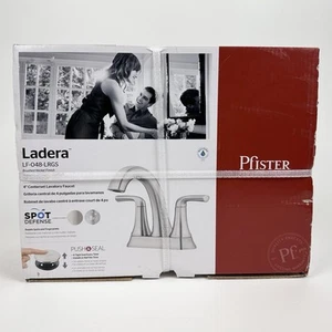 Pfister Ladera LF-048-LRGS Brushed Nickel Centerset Bathroom Sink Faucet, New - Picture 1 of 8
