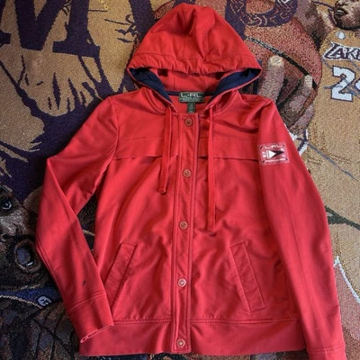 L-RL Lauren Active Ralph Lauren Polo Mujer Entrenamiento Correr Chaqueta con Capucha Cremallera Foto 1 de 4