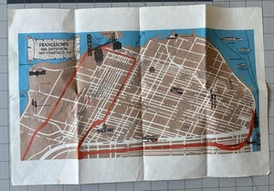 Vintage Franceschi’s Paper Placemat San Francisco - Picture 1 of 2