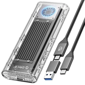 ORICO 40Gbps M.2 NVMe SSD Enclosure USB4 Tool-Free W/Fan 2230-2280 TCM2U4 - Imagen 1 de 2