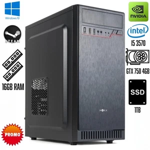 PC FISSO DESKTOP GAMING i5 RAM 16GB SSD 1 TB GTX 750TI 4GB WI-FI WINDOWS 10 PRO - Afbeelding 1 van 2