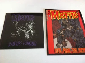 THE MISFITS 2-Pack of Stickers Wolfs Blood & Cartoon Crypt NEW OFFICIAL Danzig - Picture 1 of 1