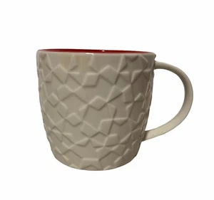 2011 Starbucks Geometric Textured Ceramic Bone China Mug - Picture 1 of 5