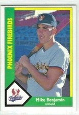 1990 CMC Phoenix Firebirds (Triple-A San Francisco Giants) Mike Benjamin