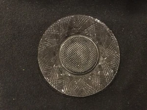 Hazel Atlas Brot & Butter Teller Starlight Klar Vertiefung Glas Linien & Winkel  - Bild 1 von 4