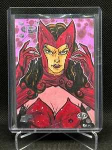 2017 Marvel Premier Artist Proof Sketch Card Rich Hennemann Scarlet Witch 1/1 AP - Picture 1 of 2
