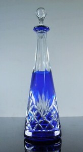 Großartig Karaffe Digestf Kristall Doppel Farbe Modell Massenet ST LOUIS 1930