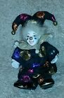 Poupée clown 7 pouces en porcelaine biscuit joker peinte à la main motif noir écuc