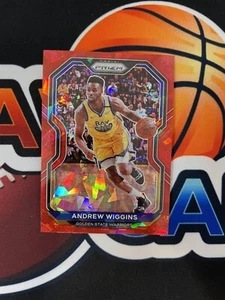 Andrew Wiggins 2020-21 Panini Prizm Red Cracked Ice #132 Golden State Warriors - Picture 1 of 2