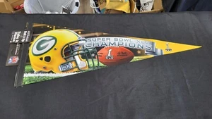 GREEN BAY PACKERS SUPER BOWL XLV 45 CHAMPIONS NFL FOOTBALL SPORT PENNANT 29 INCH - Picture 1 of 10