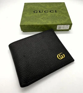 Rare Gucci Limited Special Edition Black Color Gucci Leather Wallet - Picture 1 of 8
